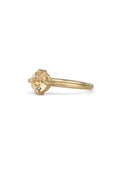 Peach Sapphire Round Solo Engagement Ring - 1.11ct