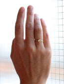 Peach Sapphire Round Solo Engagement Ring - 1.11ct