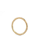 Peach Sapphire Duodecimal Round Band - Satin