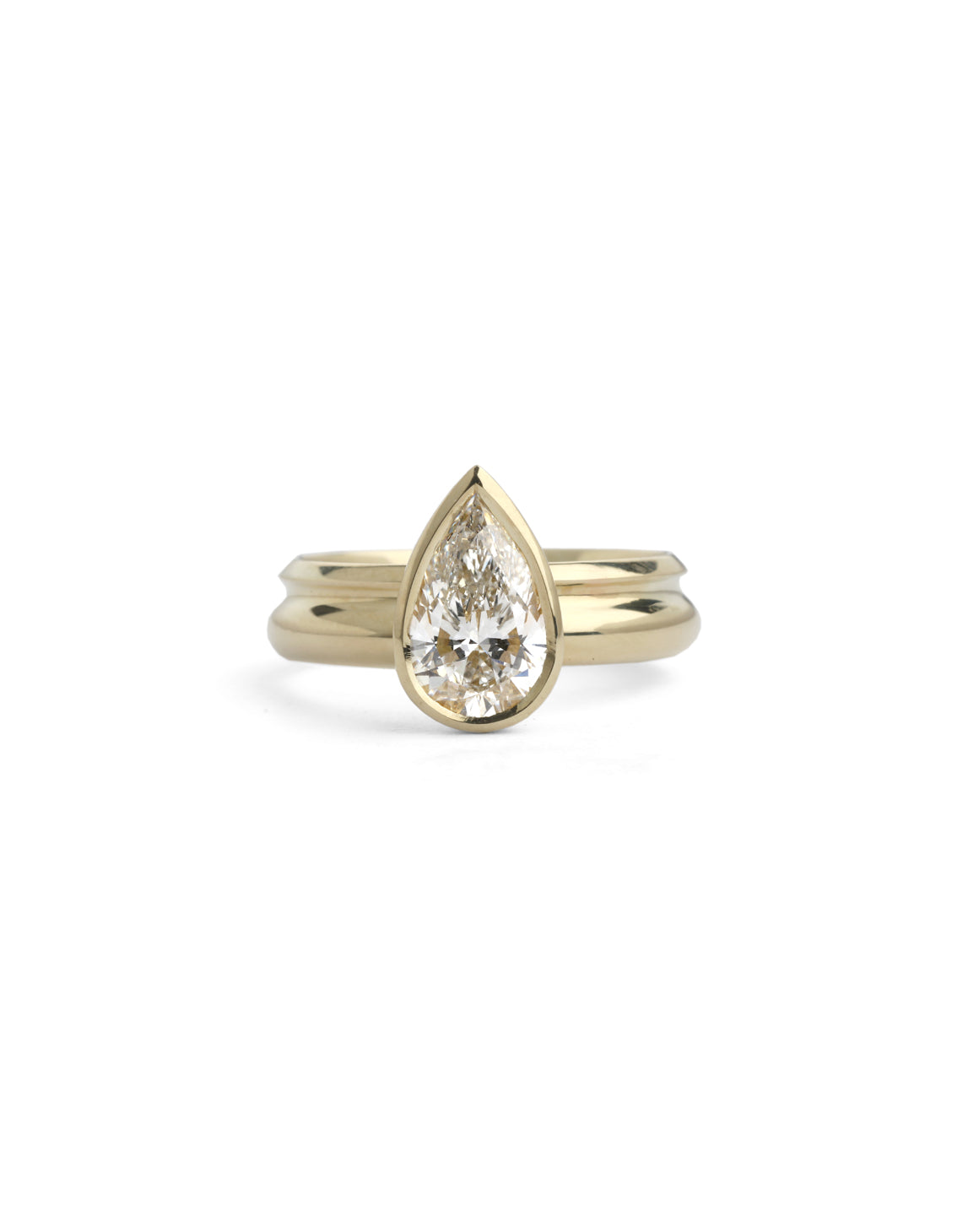 Pear Lab Diamond Mirror Contour Ring