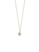 Peridot Mini Solo Birthstone Pendant - Round