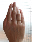 Rope style ring.  18ct yellow gold, satin finish. On hand