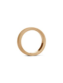 Flat wedding band. 18ct rose gold, satin finish.