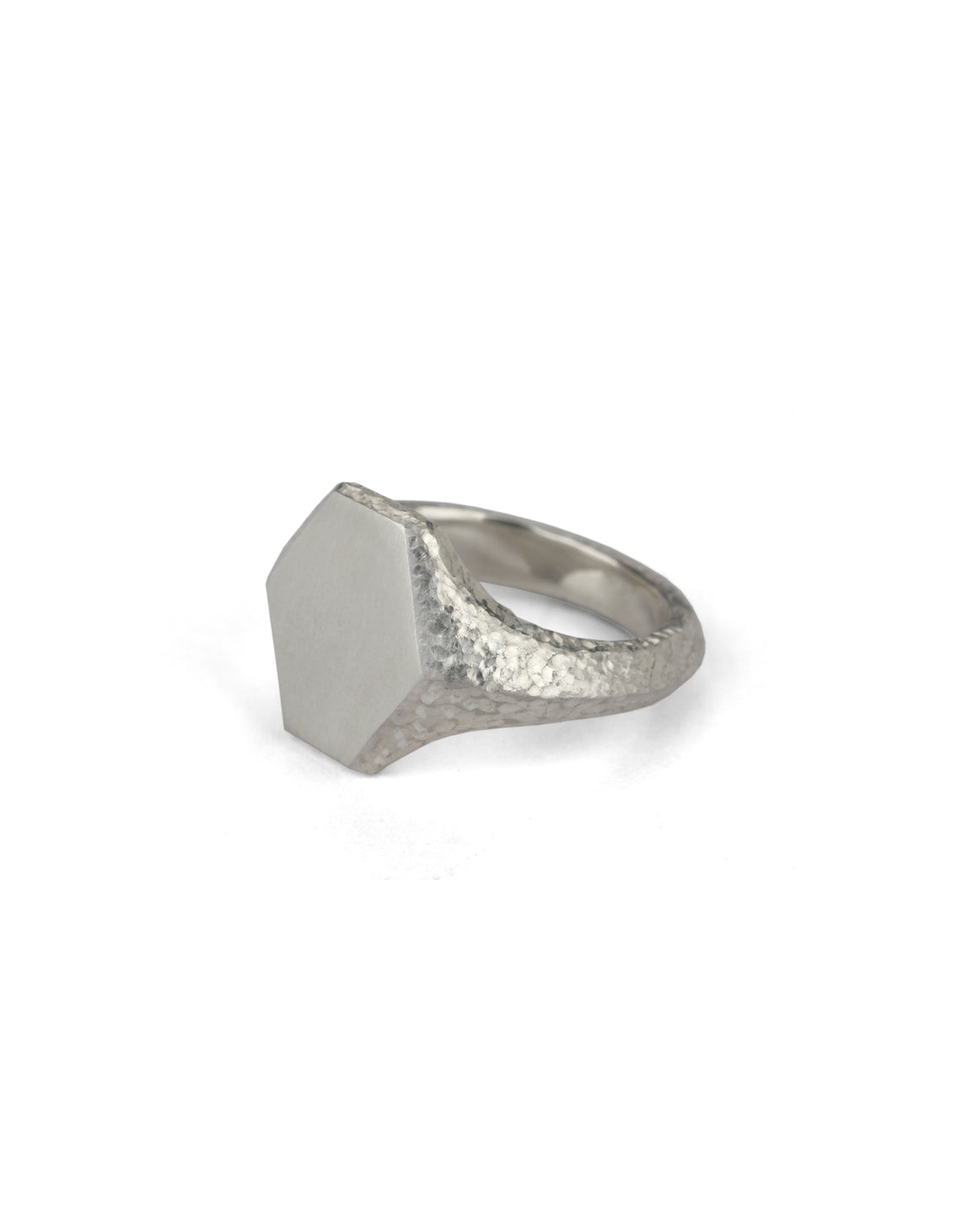 Roman Hexagon Signet Ring I - 18ct Gold