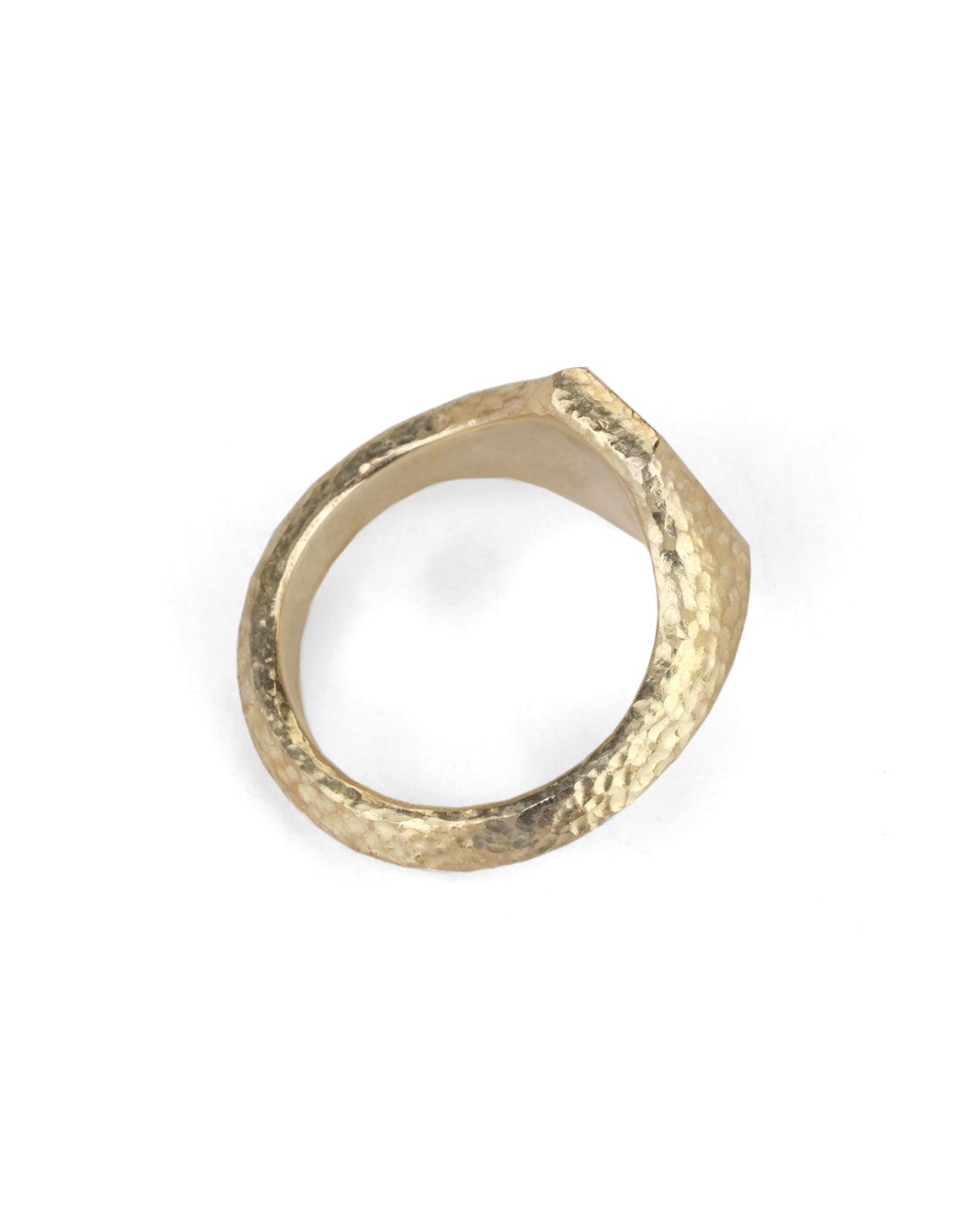 Roman Hexagon Signet Ring I - 18ct Gold
