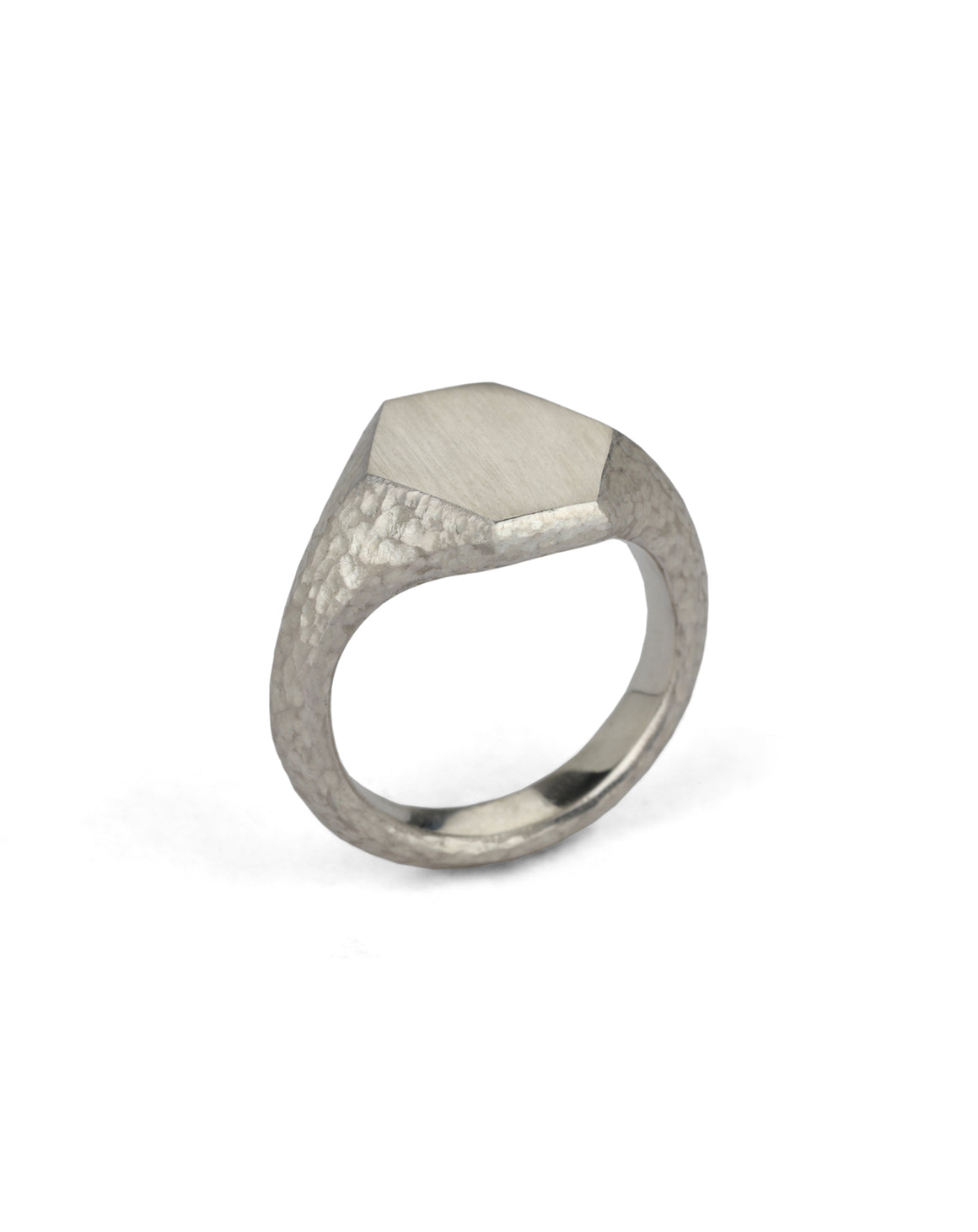 Roman Hexagon Signet Ring I - 9ct Gold