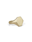 Roman Hexagon Signet Ring I - 9ct Gold