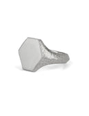 Roman Hexagon Signet Ring I - AgAin Silver