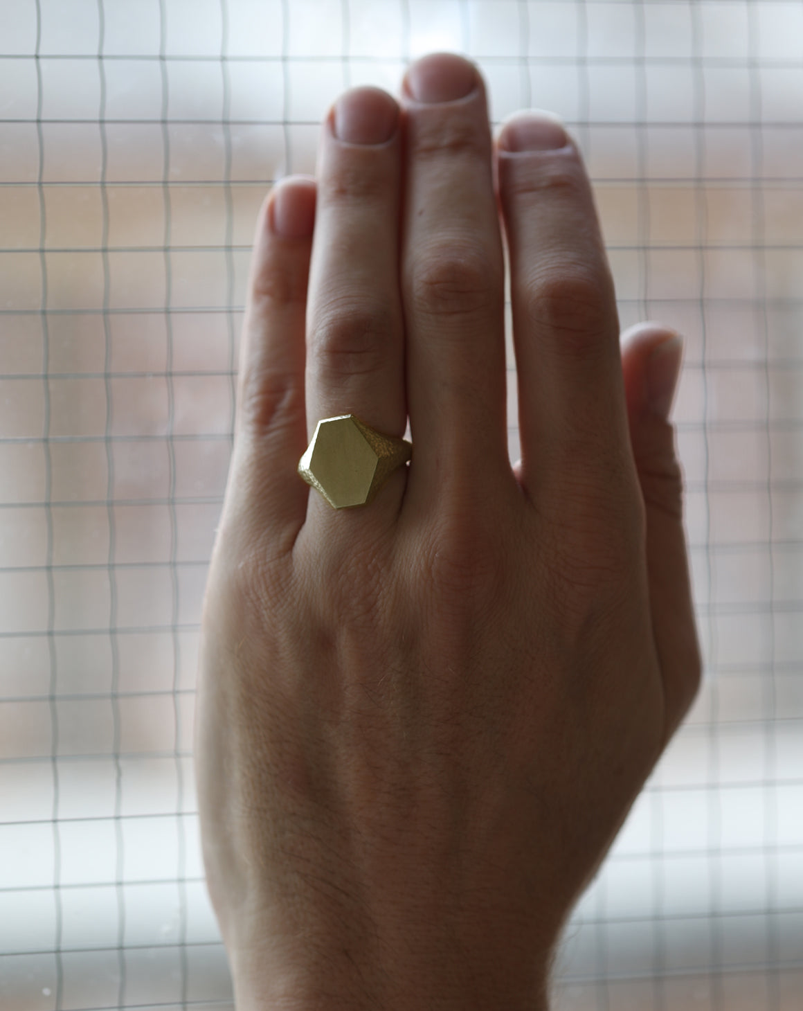 Roman Hexagon Signet Ring II - 18ct Gold