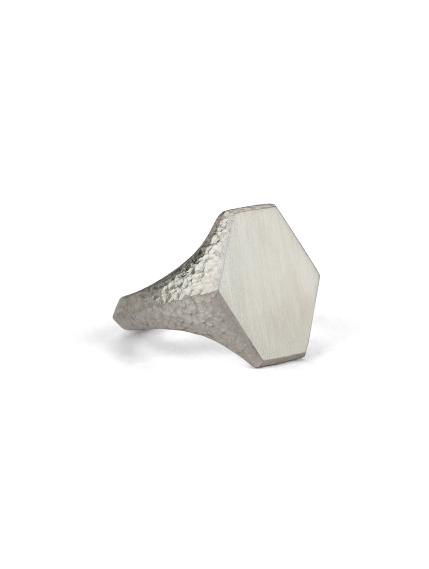 Roman Hexagon Signet Ring II - 9ct Gold
