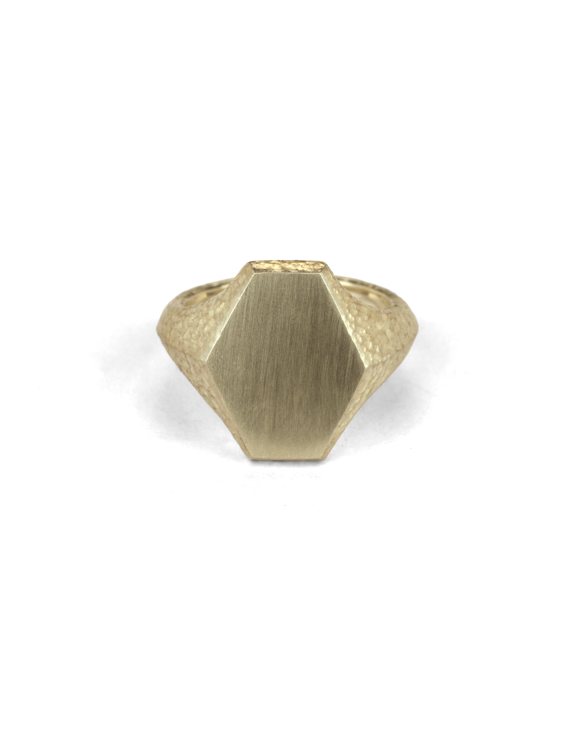 Roman Hexagon Signet Ring II - 9ct Gold