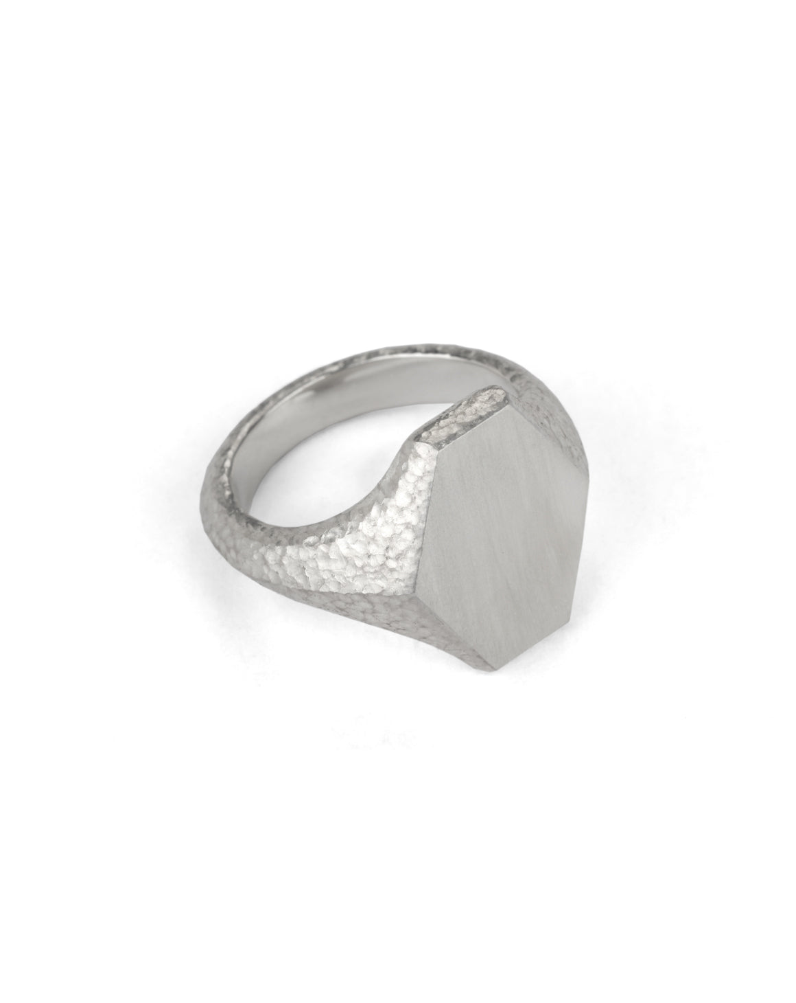 Roman Hexagon Signet Ring II - AgAin Silver