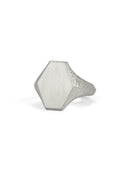 Roman Hexagon Signet Ring II - AgAin Silver