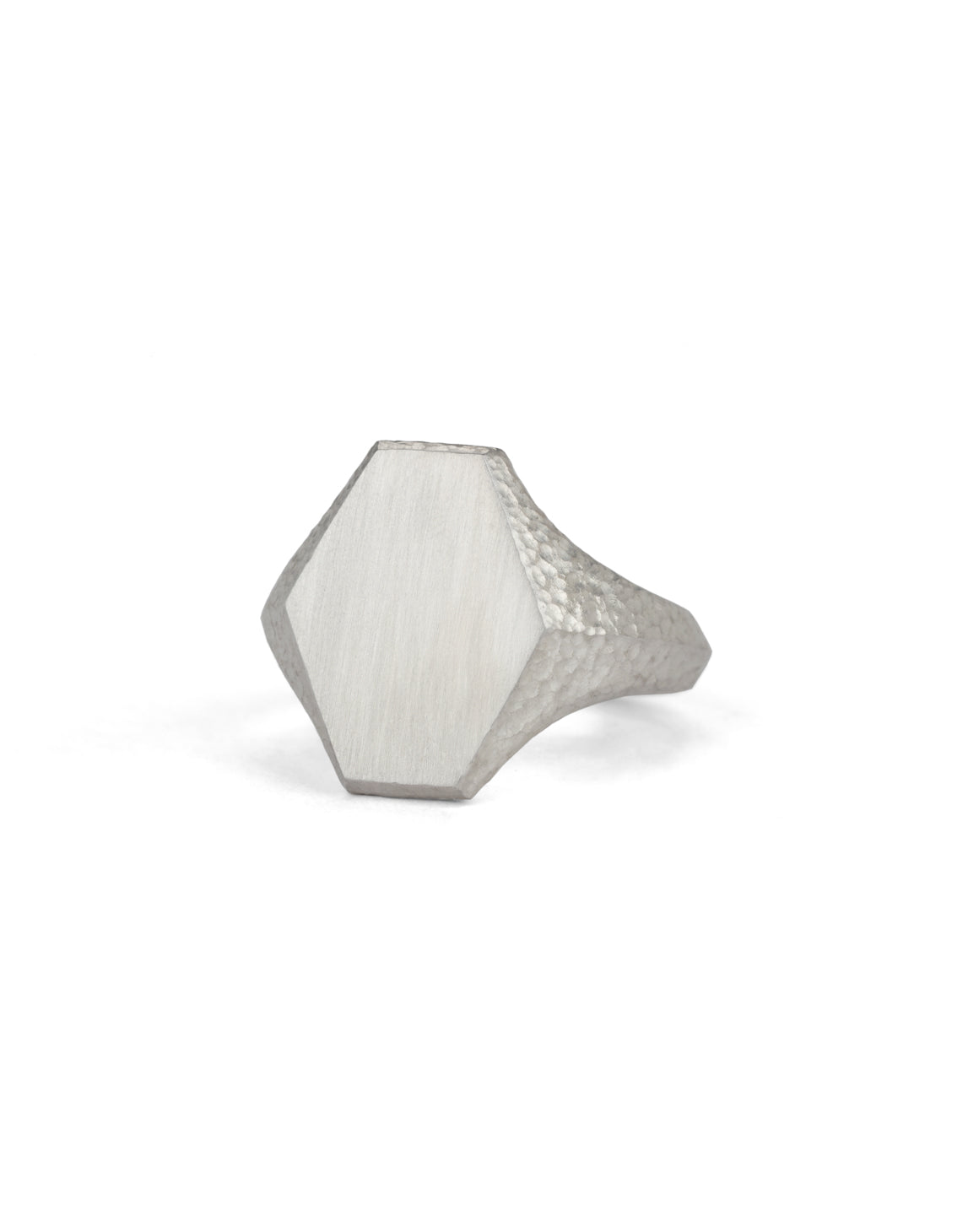Roman Hexagon Signet Ring II - AgAin Silver