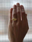 Roman Oval Signet Ring II - 18ct Gold