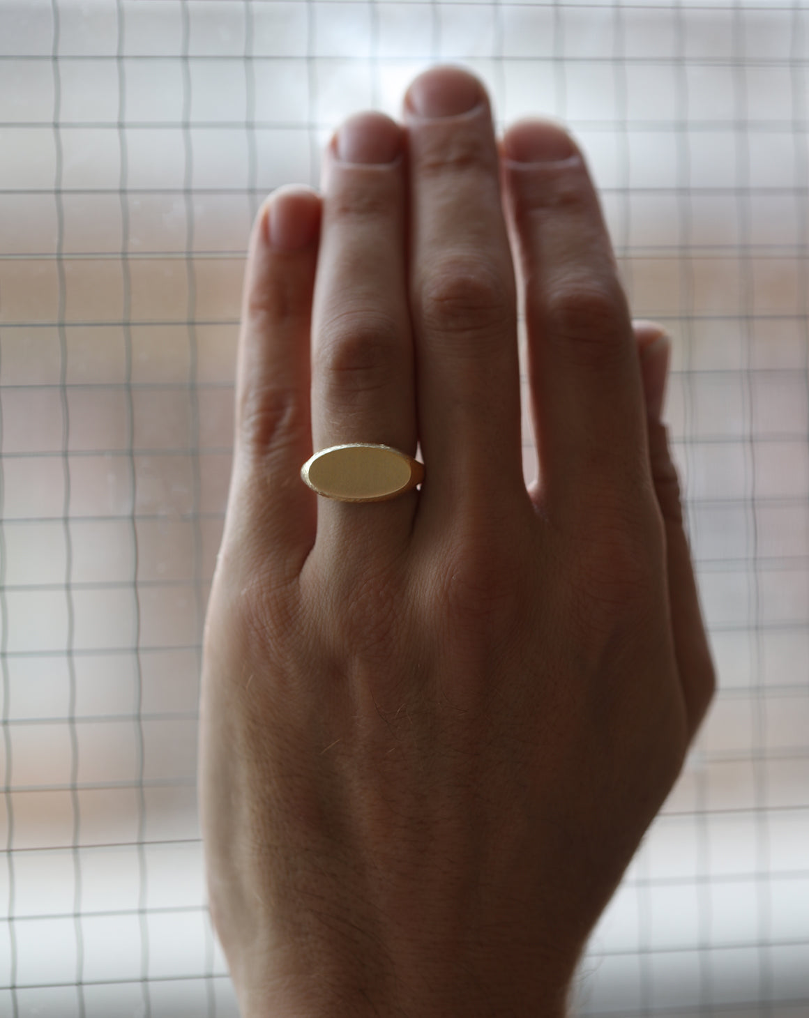 Roman Oval Signet Ring II - 18ct Gold