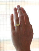 Roman Oval Signet Ring I - 18ct Gold