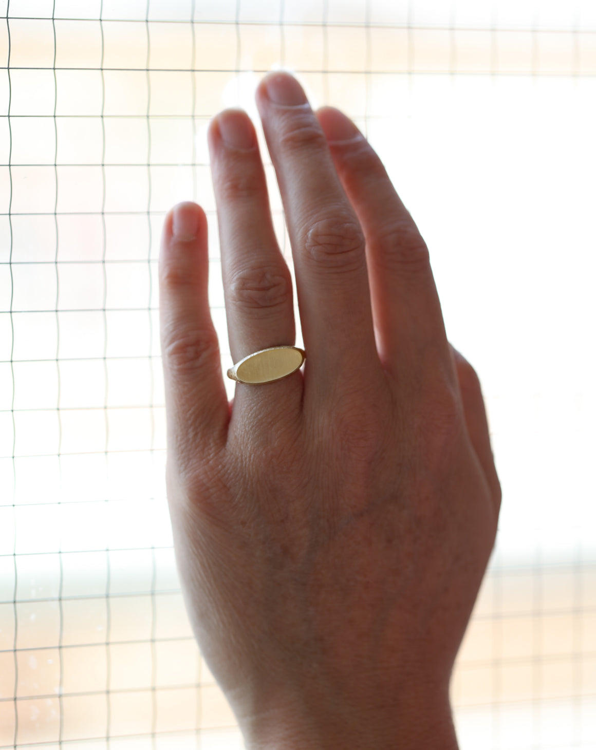 Roman Oval Signet Ring I - 18ct Gold