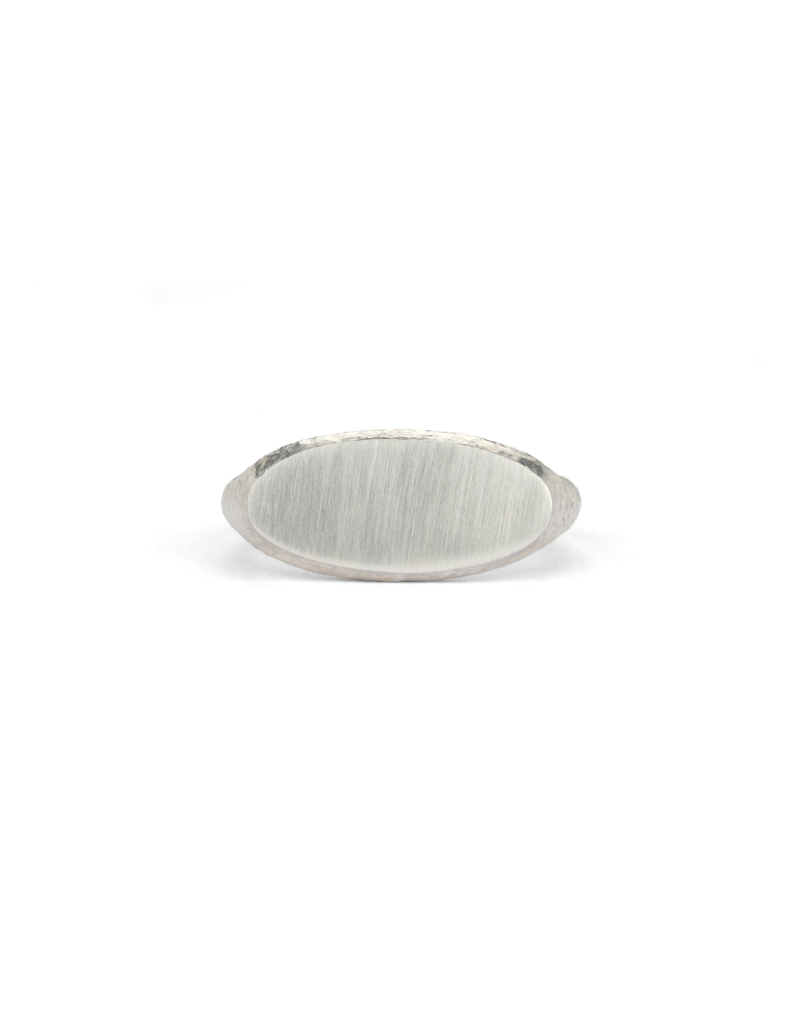 Roman Oval Signet Ring I - AgAin Silver