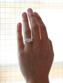 Roman Oval Signet Ring I - AgAin Silver