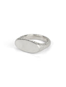 Roman Oval Signet Ring I - AgAin Silver