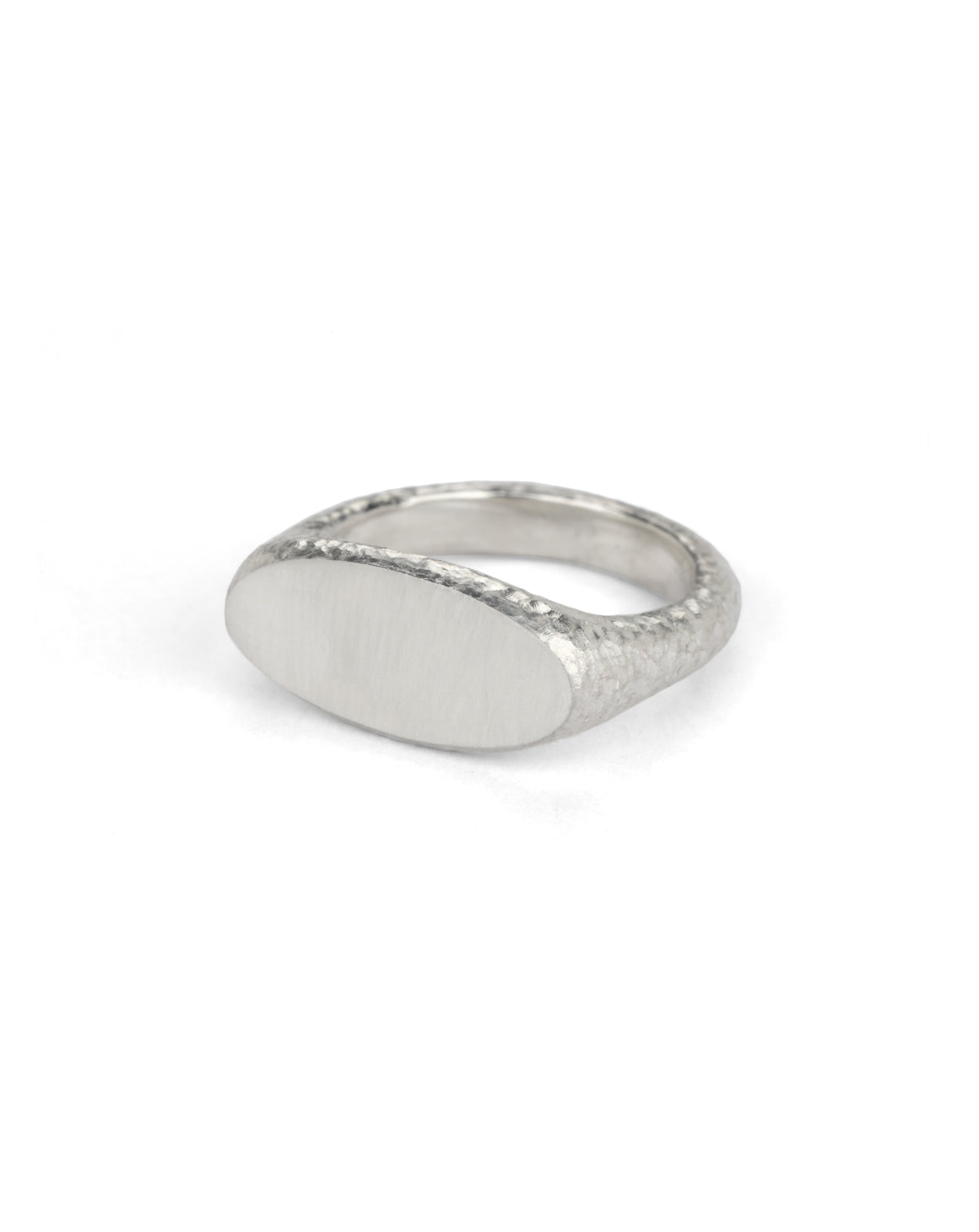 Roman Oval Signet Ring I - AgAin Silver