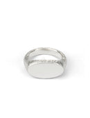 Roman Oval Signet Ring II - AgAin Silver