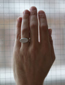 Roman Oval Signet Ring II - AgAin Silver