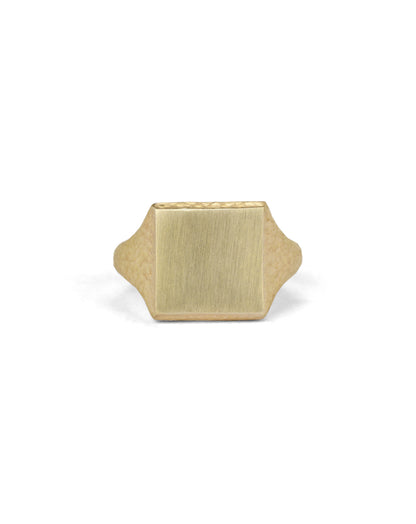 Roman Square Signet Ring I - 18ct Gold