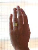 Roman Square Signet Ring I - 18ct Gold