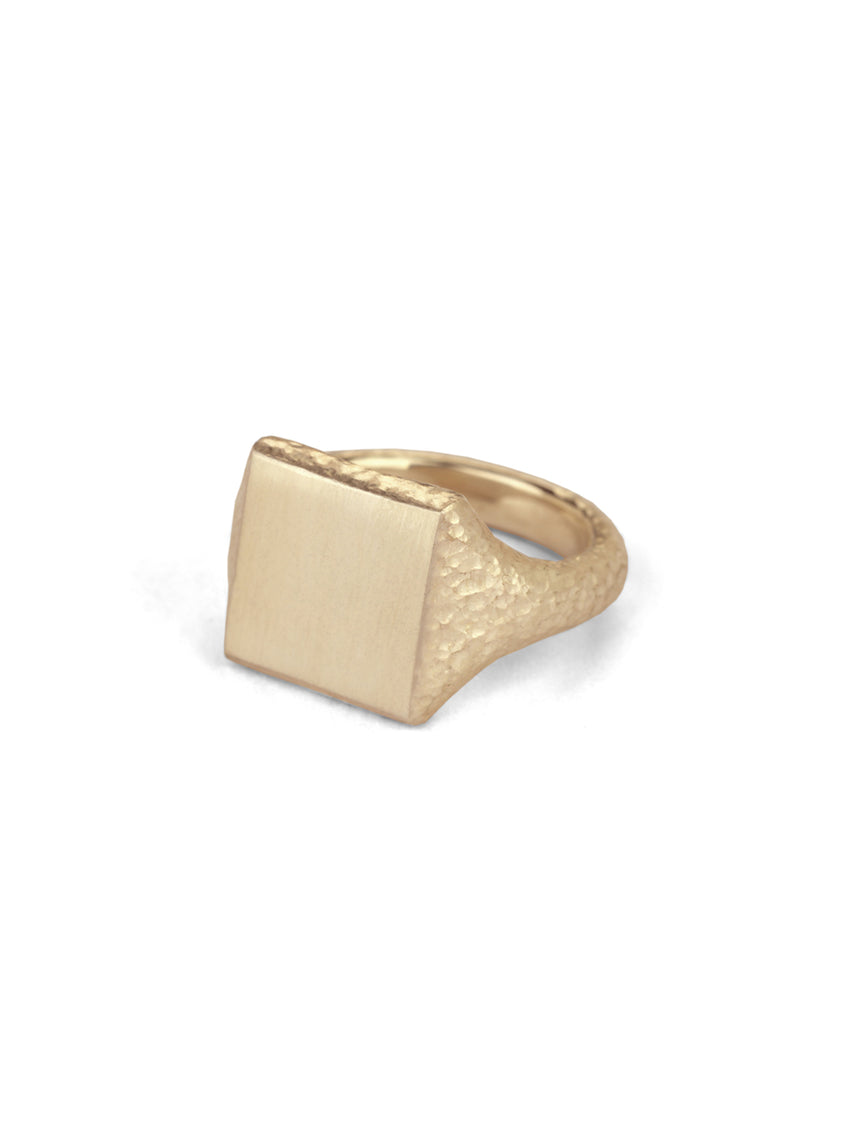 Roman Square Signet Ring I - 9ct Gold
