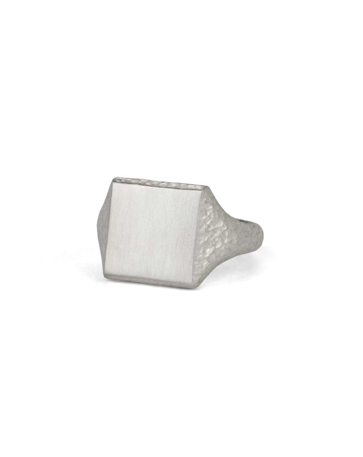 Roman Square Signet Ring I - AgAin Silver