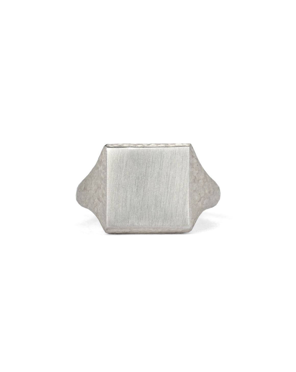 Roman Square Signet Ring I - AgAin Silver