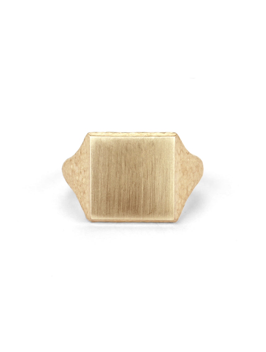 Roman Square Signet Ring II - 18ct Gold