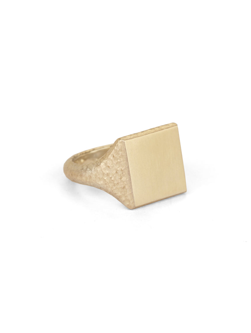 Roman Square Signet Ring II - 9ct Gold