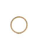 Ruby Duodecimal Square Band - Textured 18ct Gold