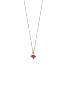Ruby Mini Solo Birthstone Pendant - Round