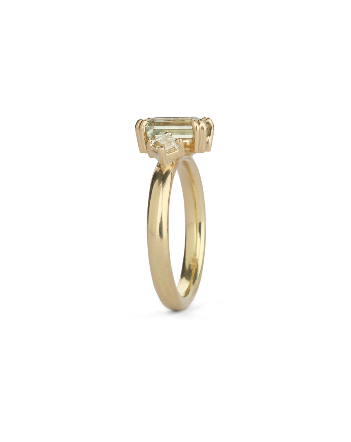 Sage Sapphire Altus Trilogy Ring