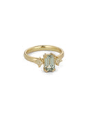 Sage Sapphire Altus Trilogy Ring