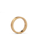 Flat wedding band. 18ct rose gold, satin finish.