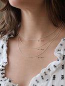 Silver Ellipse Chain - Fine