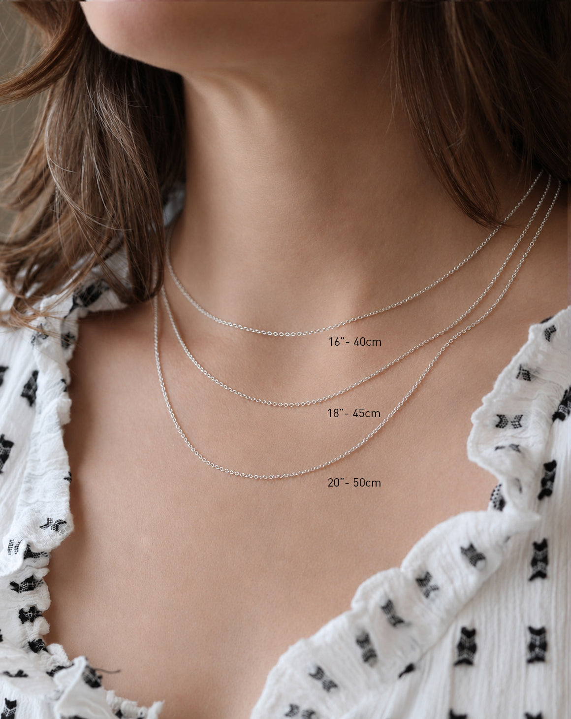 Silver Ellipse Chain - Fine
