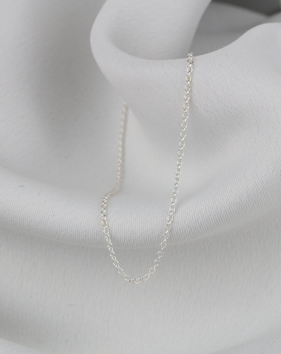 Silver Ellipse Chain - Fine