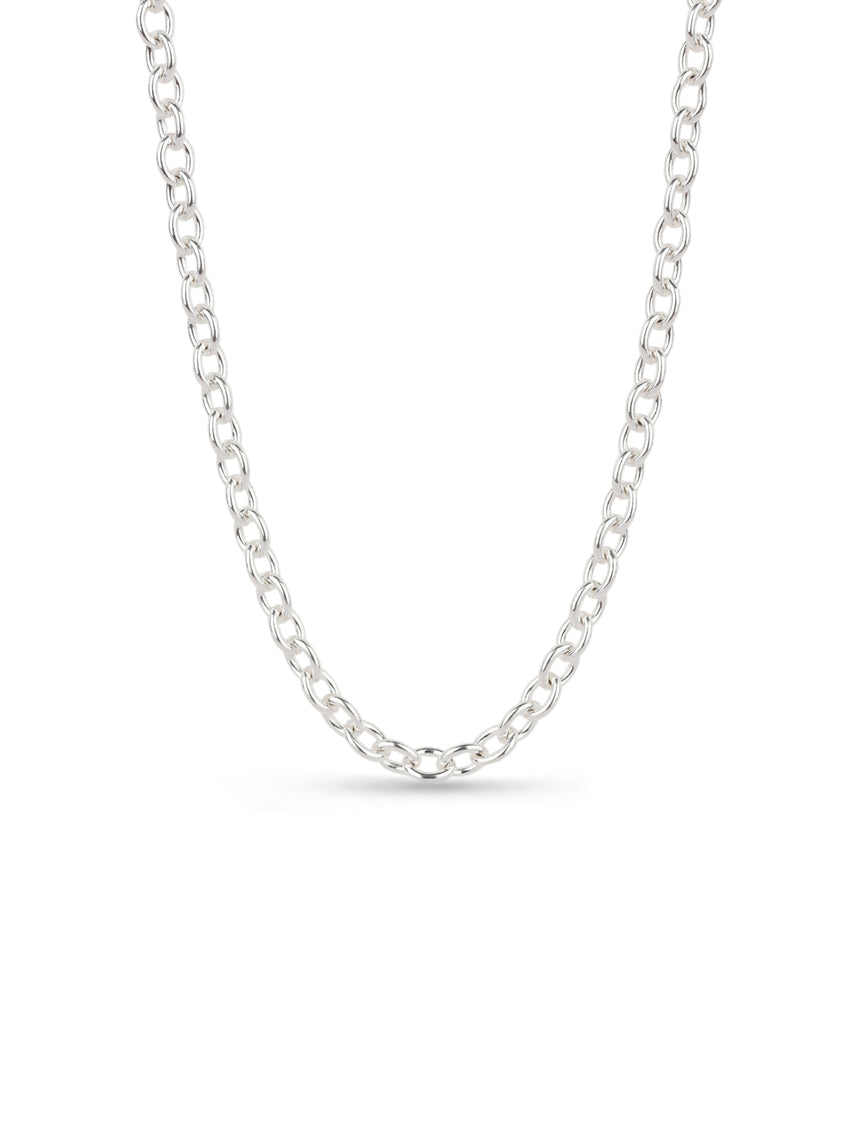 Silver Ellipse Chain - Heavy