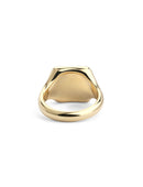 18ct Gold Soft Square Signet Ring - Polished