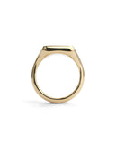 18ct Gold Soft Square Signet Ring - Polished