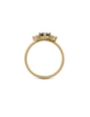 Bi-colour Round Trio Ring