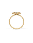 Teal Sapphire Mini Solar Ring