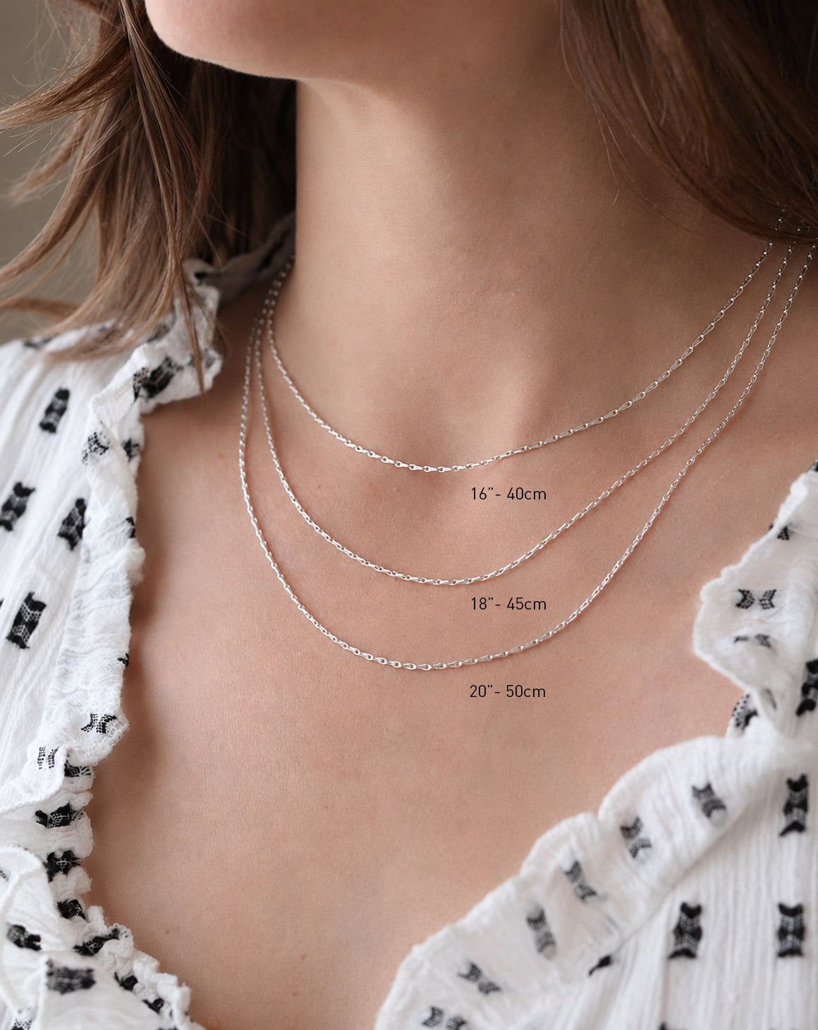 Silver Teardrop Chain