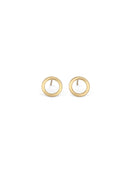 Textured Circle Earstuds